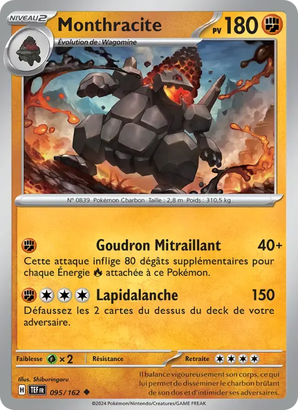 Carte Pokémon Monthracite #095 — Forces Temporelles