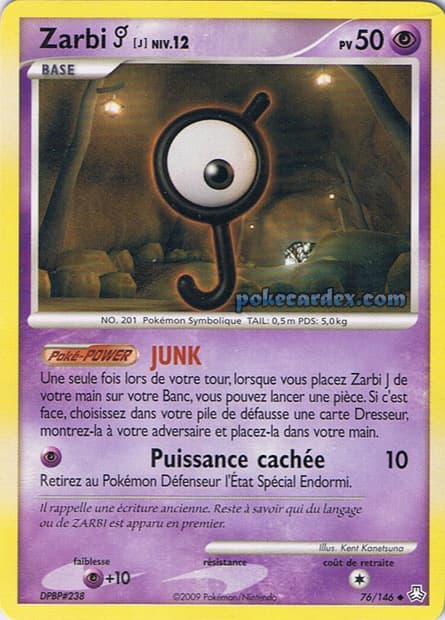 Carte Pokémon Zarbi J #76 — Éveil des Légendes