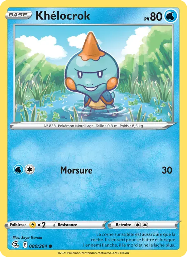 Carte Pokémon Khélocrok #80 — Poing de Fusion