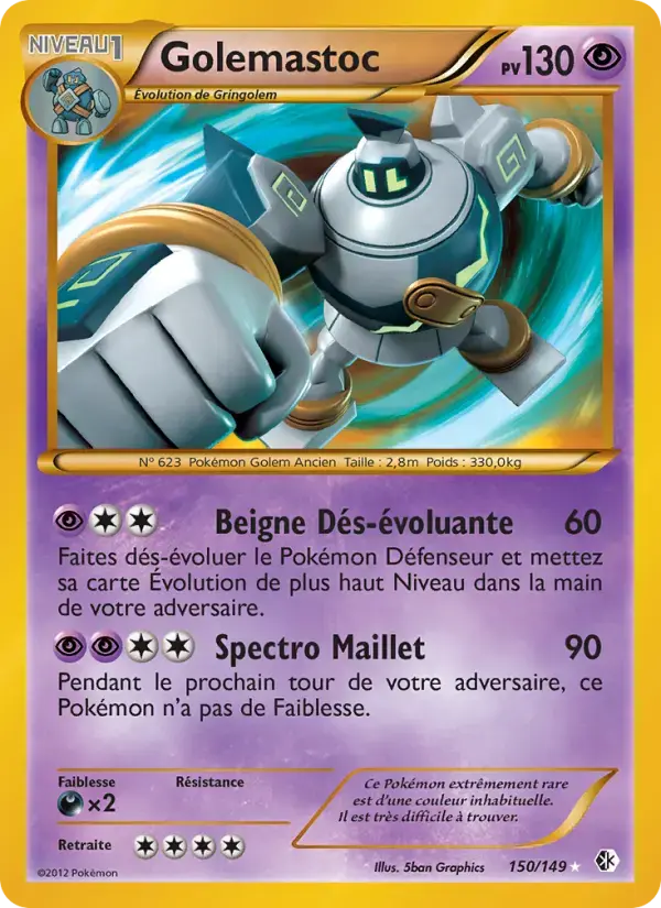 Carte Pokémon Golemastoc #150 — Frontières Franchies