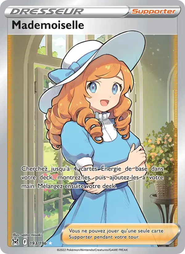 Carte Pokémon Mademoiselle #193 — Origine Perdue