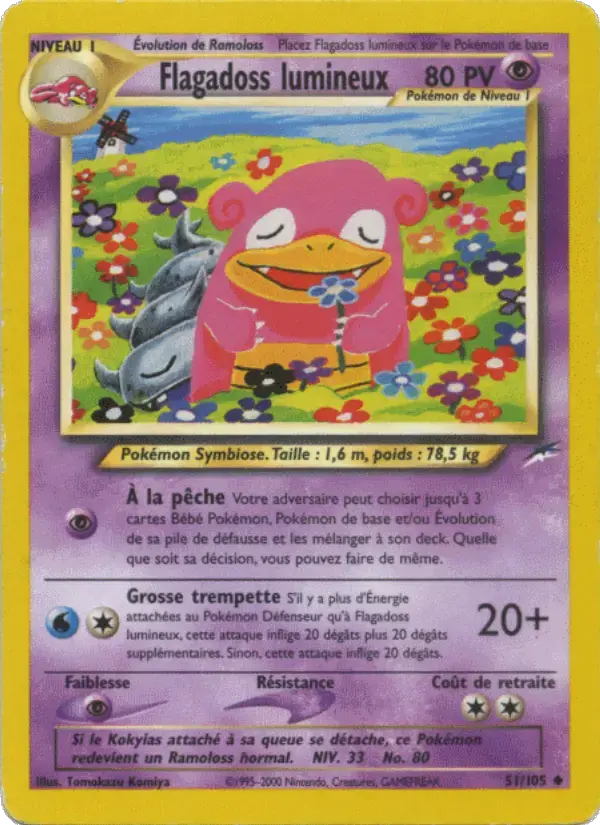 Carte Pokémon Flagadoss lumineux #51 — Neo Destiny
