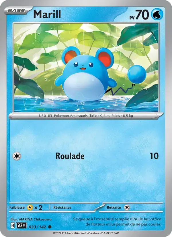 Carte Pokémon Marill #033 — Couronne Stellaire