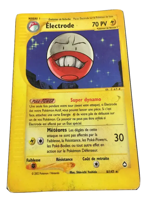 Carte Pokémon Électrode #8 — Aquapolis
