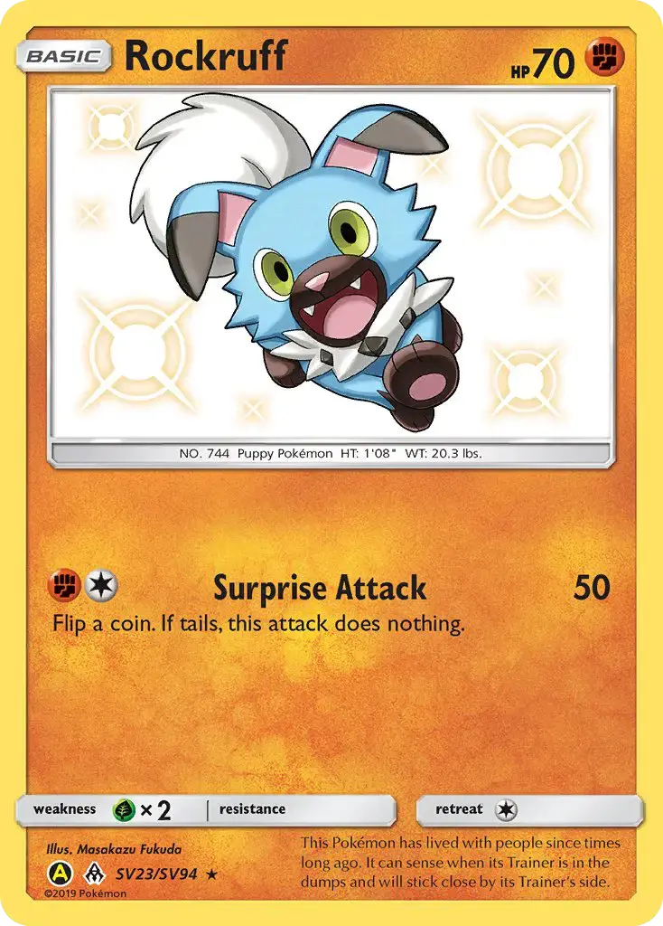 Rockruff #SV23 — Hidden Fates
