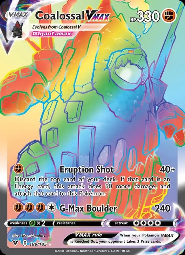 Coalossal VMAX #189 — Vivid Voltage