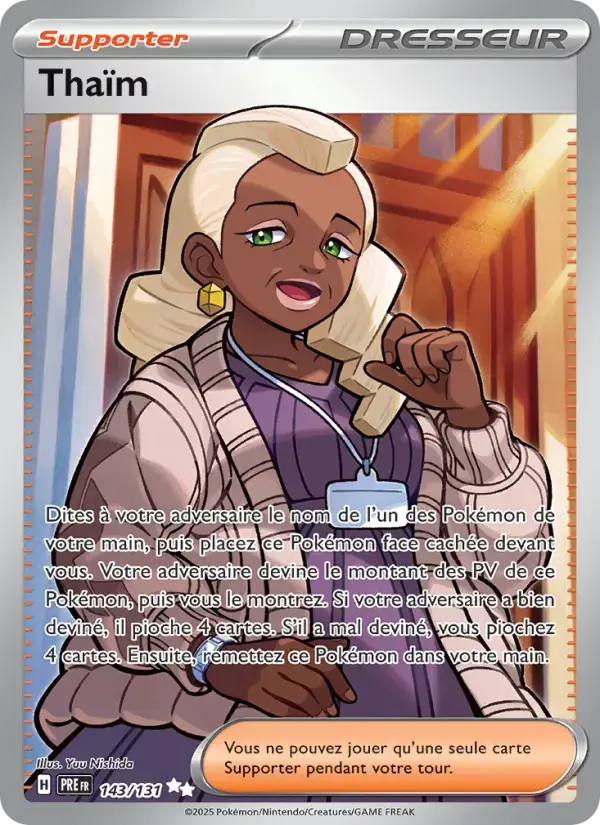 Carte Pokémon Thaïm #143 — Évolutions Prismatiques