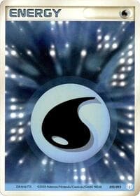 Carte Pokémon Basic Water Energy #015 — ギフトボックス ミュウ・ルカリオver.