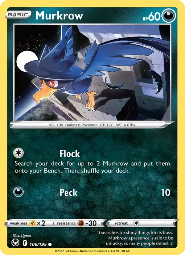 Murkrow #106 — Silver Tempest