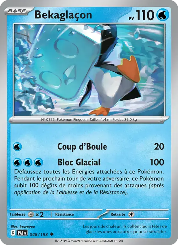 Carte Pokémon Bekaglaçon #048 — Évolutions à Paldea