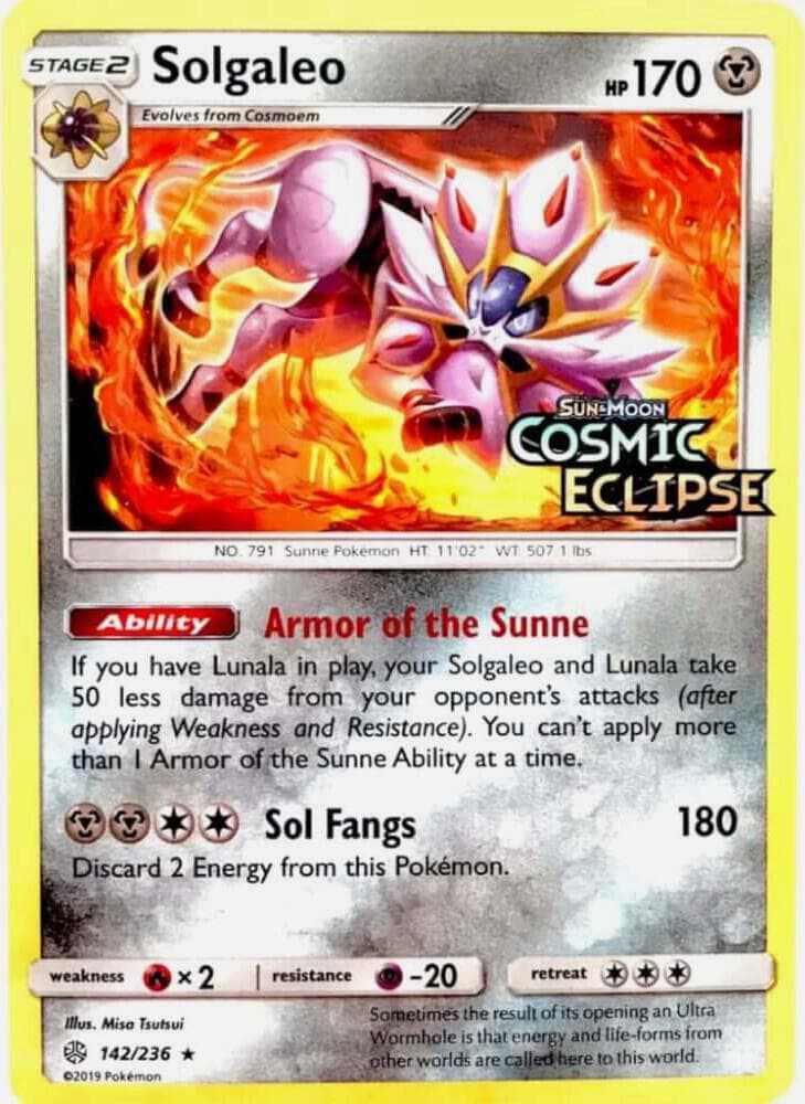 Solgaleo #142 Stamp — Cosmic Eclipse