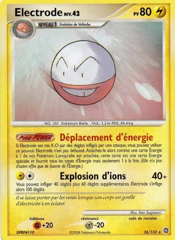 Carte Pokémon Electrode #26 — Merveilles Secrètes