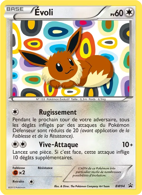 Carte Pokémon Évoli #BW94 — Promos Noir et Blanc