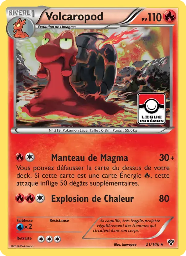 Carte Pokémon Volcaropod #21 — XY