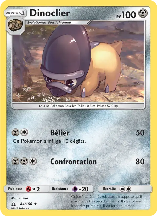 Carte Pokémon Dinoclier #84 — Ultra-Prisme