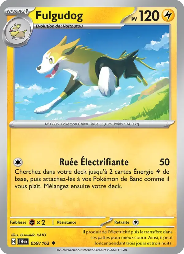 Carte Pokémon Fulgudog #059 — Forces Temporelles