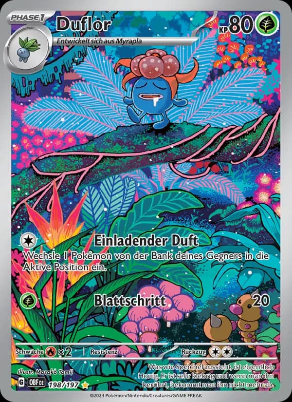 Carte Pokémon Ortide #198 — Flammes Obsidiennes