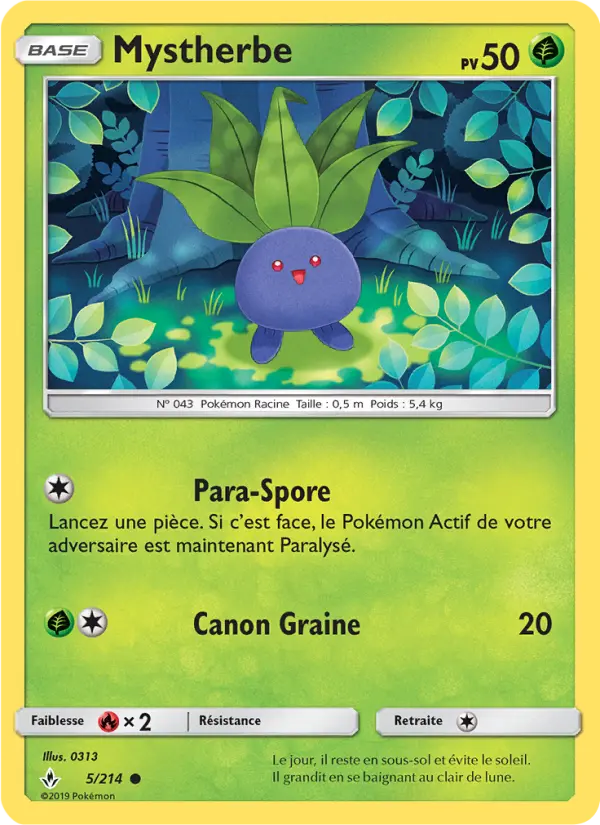 Carte Pokémon Mystherbe #5 — Alliance Infaillible