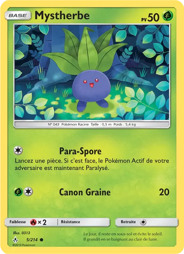 Carte Pokémon Mystherbe #5 — Alliance Infaillible
