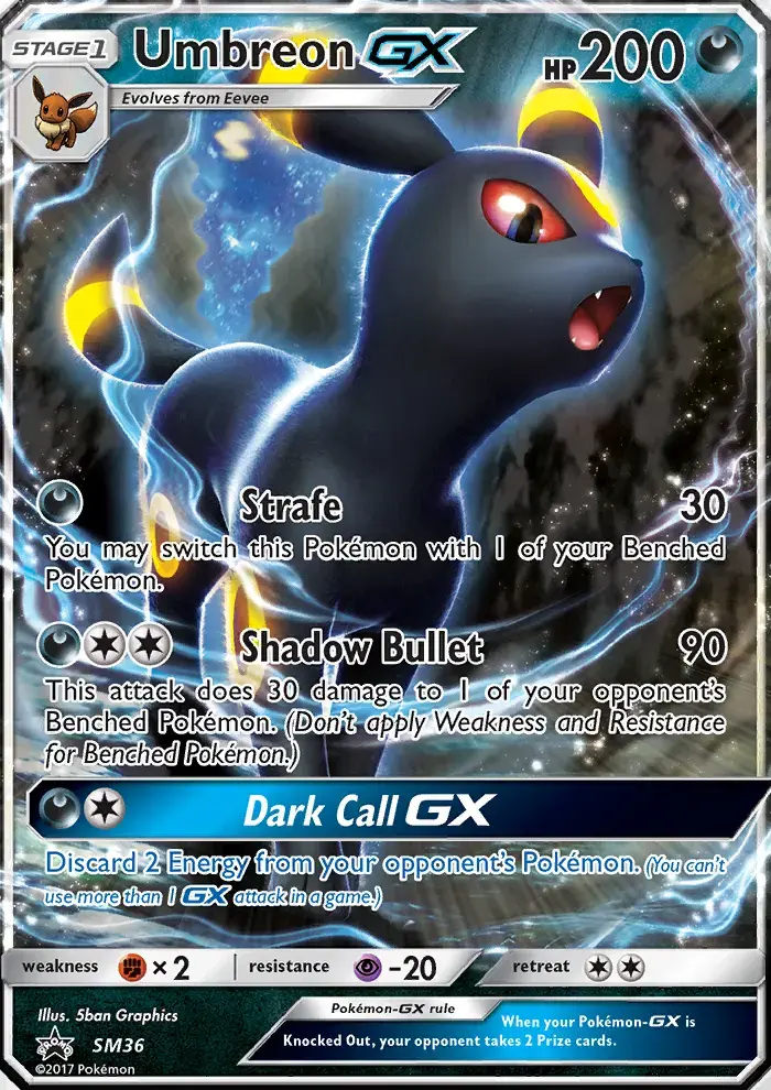 Umbreon GX #SM36 — Sun & Moon Promos