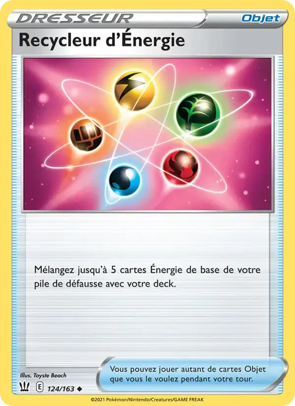 Carte Pokémon Recycleur d'Énergie #124 — Styles de Combat