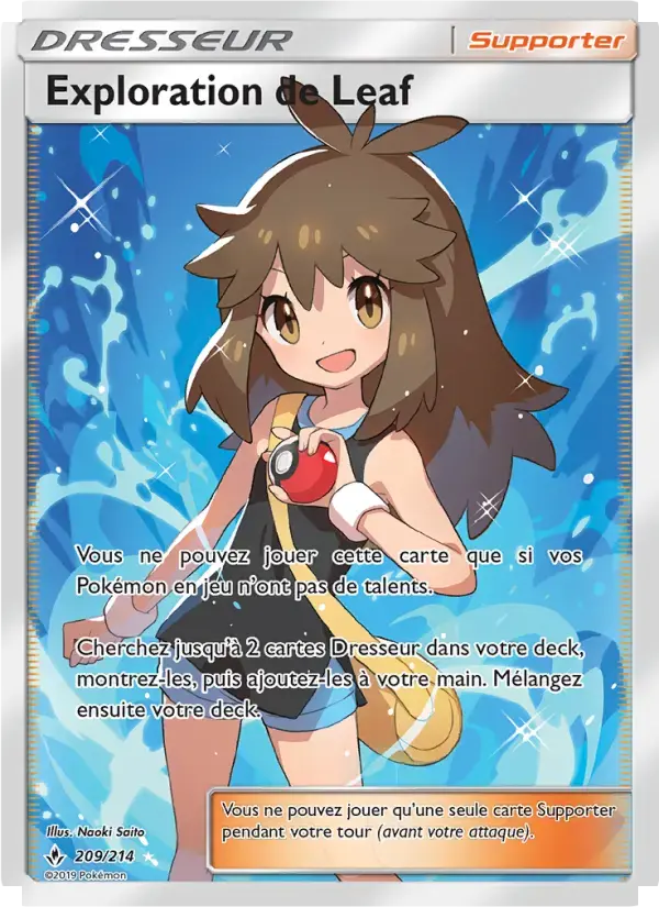 Carte Pokémon Exploration de Leaf #209 — Alliance Infaillible