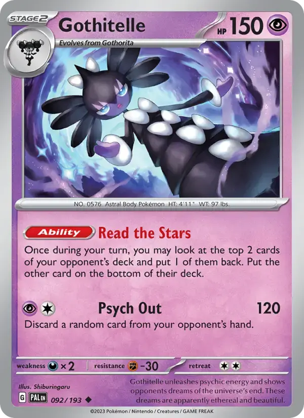 Gothitelle #092 — Paldea Evolved