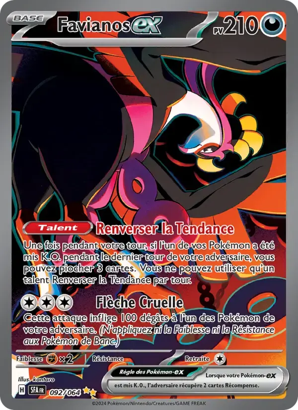 Carte Pokémon Favianos-ex #092 — Fable Nébuleuse