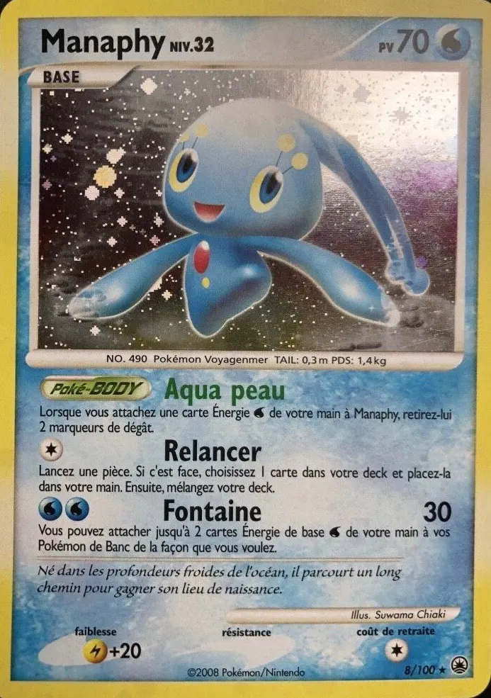 Carte Pokémon Manaphy #8 — Aube Majestueuse