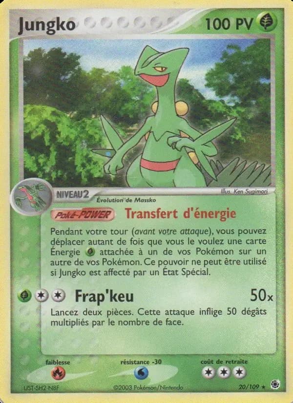 Carte Pokémon Jungko #20 — Rubis & Saphir