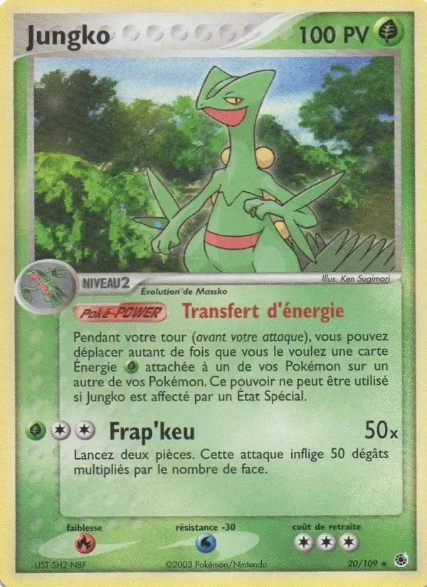 Carte Pokémon Jungko #20 — Rubis & Saphir