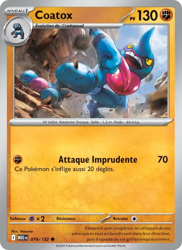 Carte Pokémon Coatox #079 — Méga-Évolution