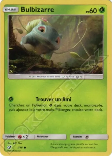 Carte Pokémon Bulbizarre #1 — Détective Pikachu