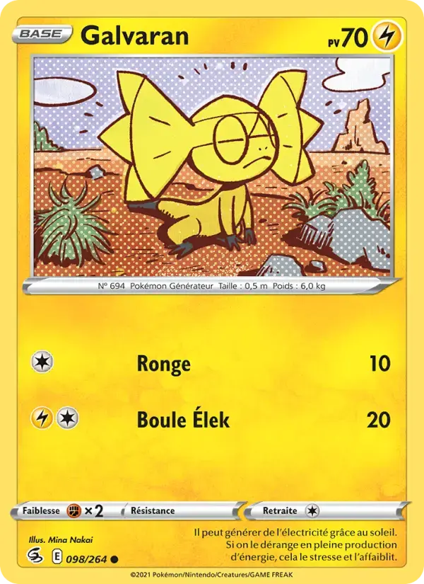 Carte Pokémon Galvaran #98 — Poing de Fusion
