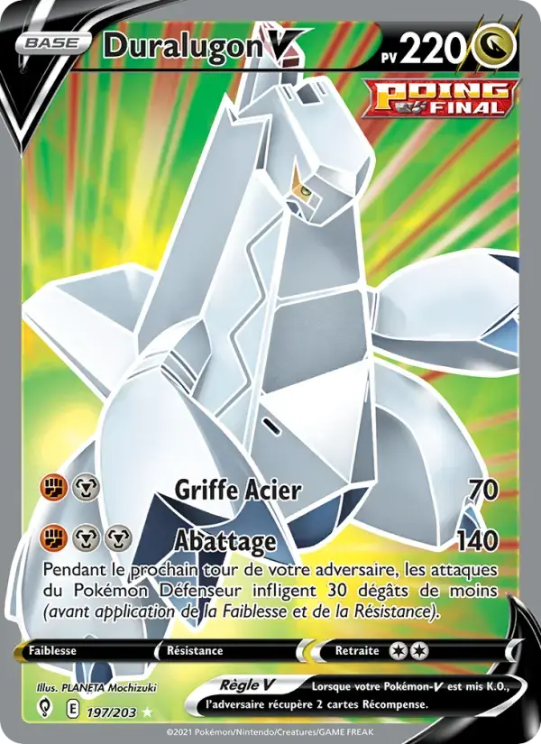 Carte Pokémon Duralugon V #197 — Évolution Céleste