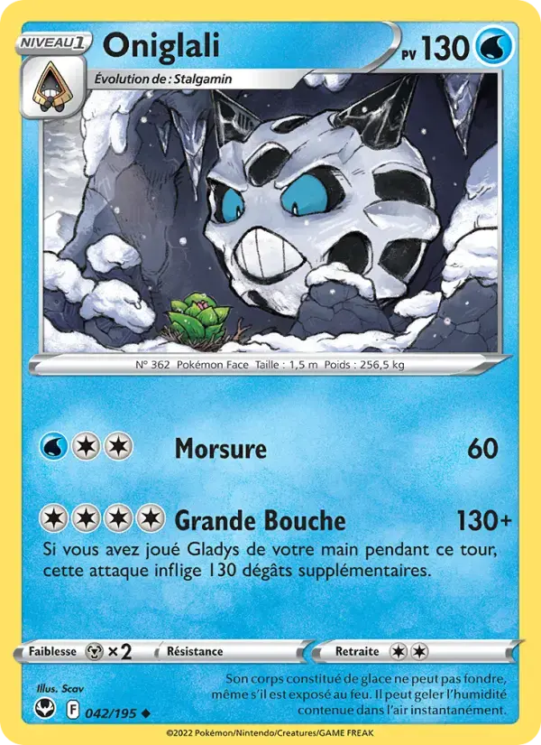 Carte Pokémon Oniglali #042 — Tempête Argentée
