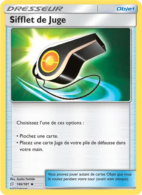 Carte Pokémon Sifflet de Juge #146 — Duo de Choc