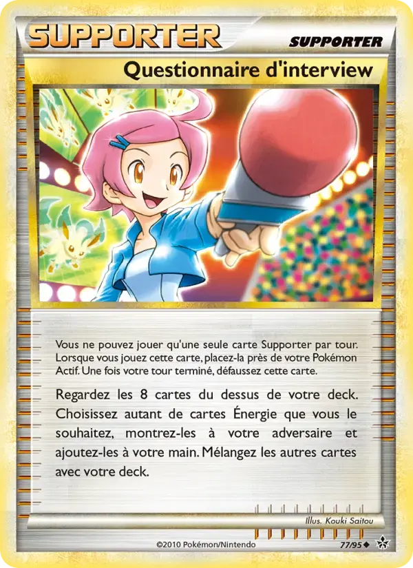 Carte Pokémon Questionnaire d’interview #77 — Déchaînement