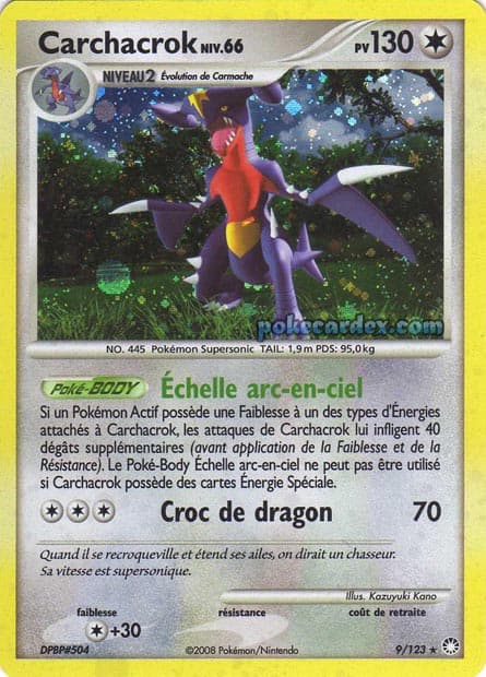 Carte Pokémon Carchacrok #9 — Trésors Mystérieux