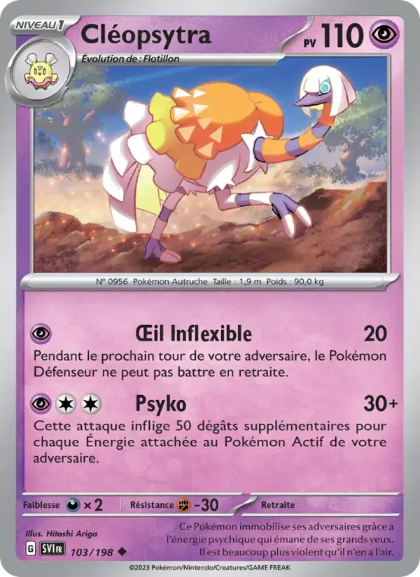 Carte Pokémon Cléopsytra #103 — Écarlate et Violet
