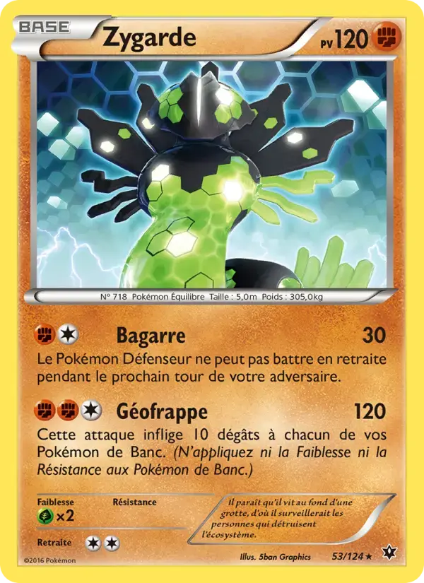 Carte Pokémon Zygarde #53 — Impact des Destins