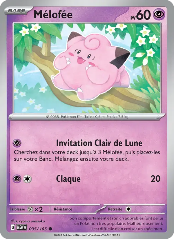 Carte Pokémon Mélofée #035 — Pokémon 151
