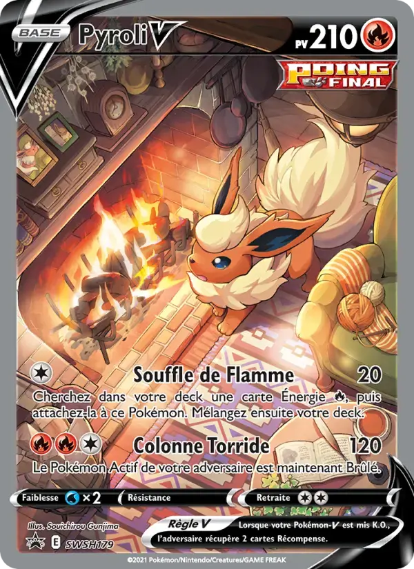 Carte Pokémon Pyroli V #SWSH179 — Promos Épée et Bouclier