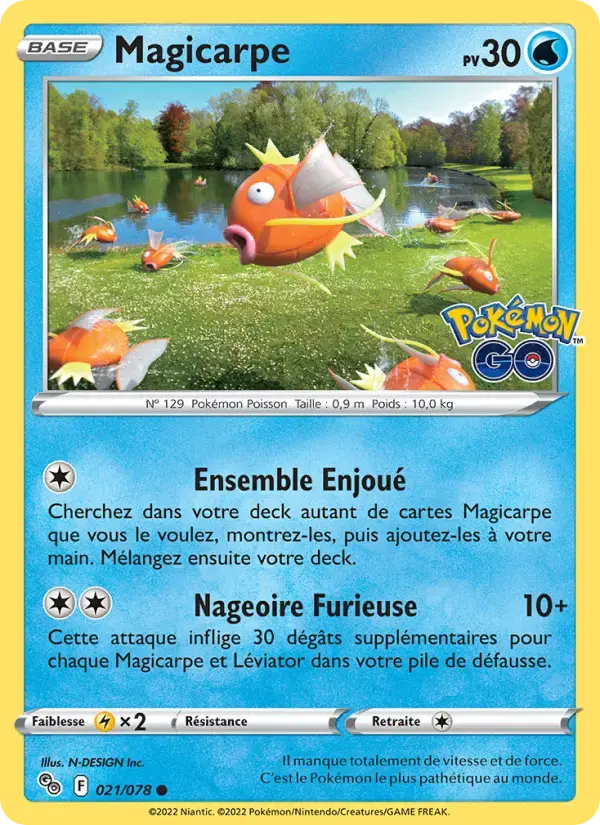Carte Pokémon Magicarpe #021 — Pokémon GO
