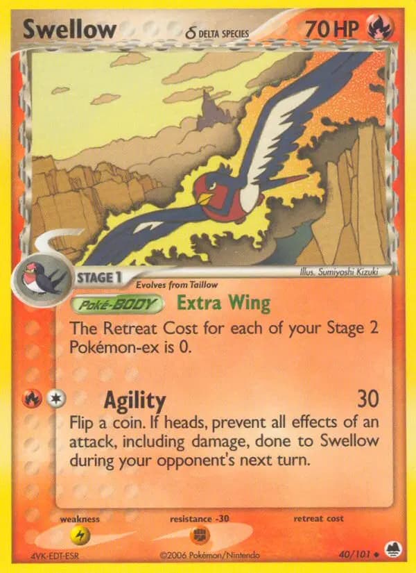 Swellow δ #040 — Dragon Frontiers