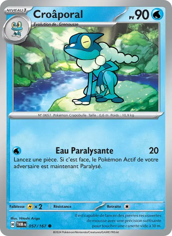 Carte Pokémon Croâporal #057 — Mascarade Crépusculaire