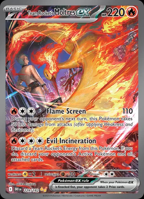 Team Rocket's Moltres ex #229 — Destined Rivals