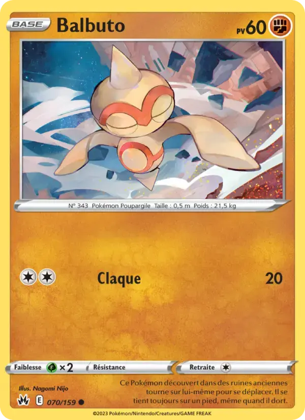 Carte Pokémon Balbuto #070 — Zénith Suprême