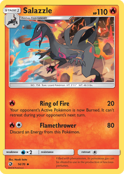 Carte Pokémon Malamandre #14 — Majesté des Dragons
