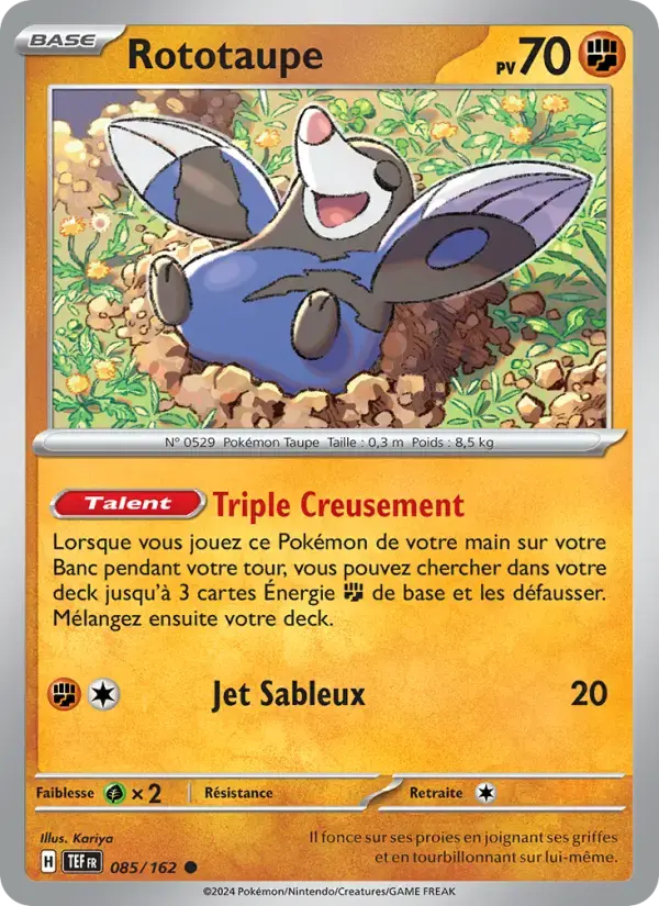 Carte Pokémon Rototaupe #085 — Forces Temporelles